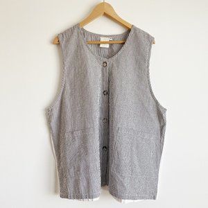 Mill Valley NWOT Women's Top, Front Pockets, Gray, Size M